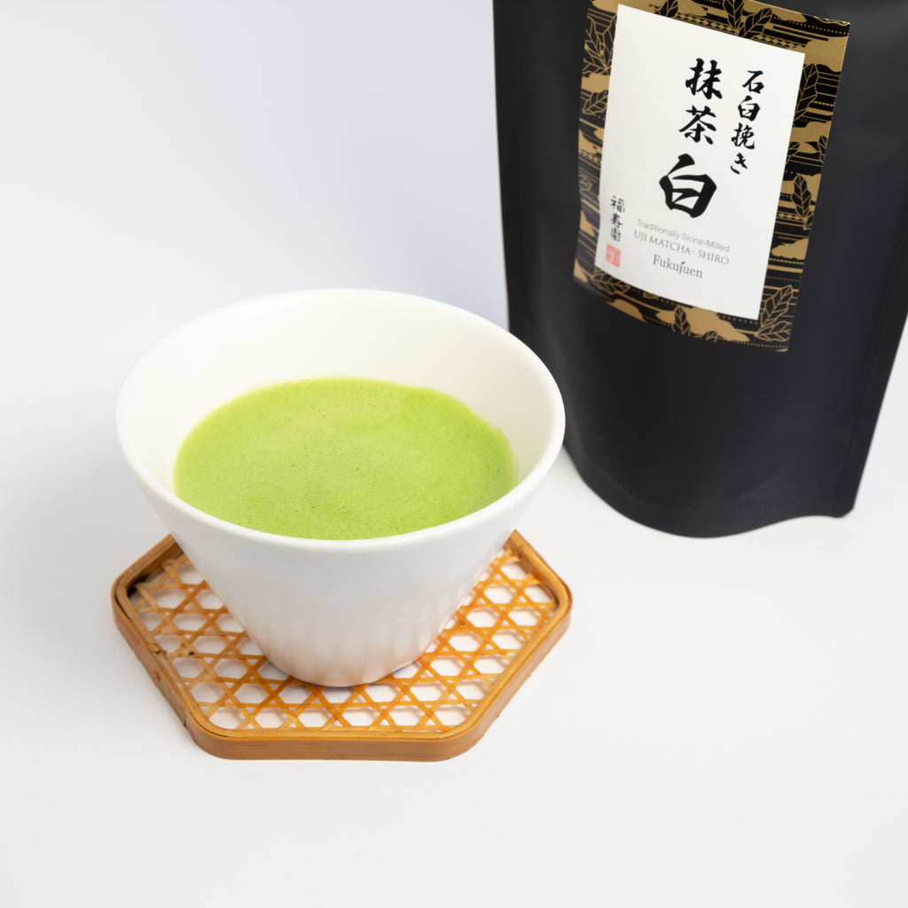 Powdered Japanese Tea Stone-Milled Matcha “Shiro” – Fukujuen