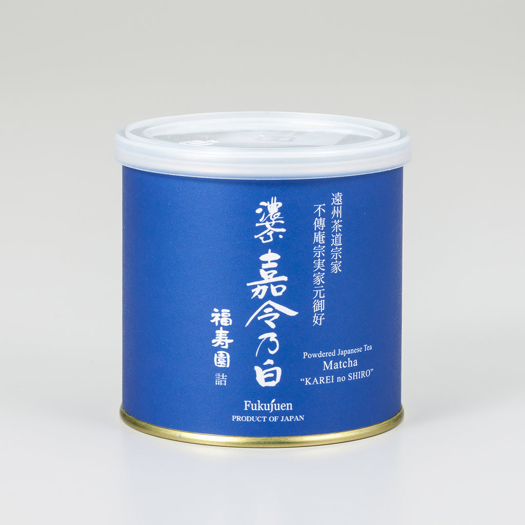 Powdered Japanese Tea Matcha “Karei no Shiro” – 100g Can by Fukujuen